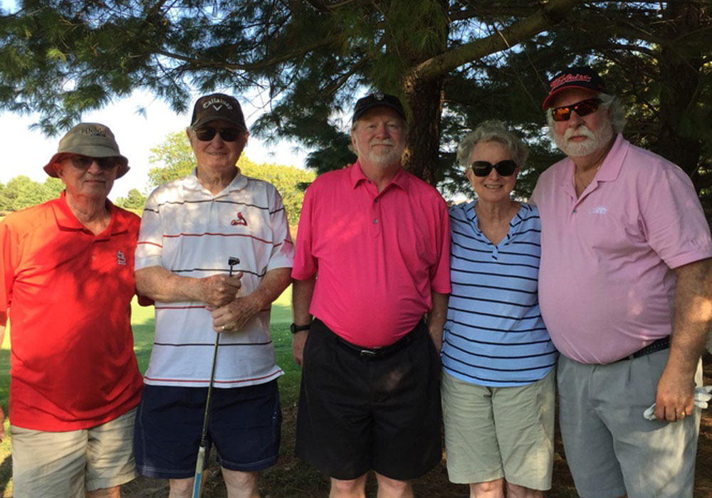 Golfers gathered at local tournament