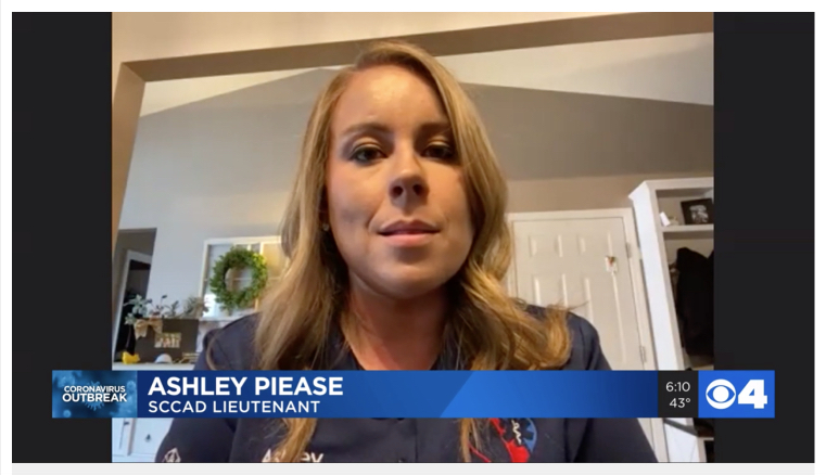 Ashley Piease helps feed needy families