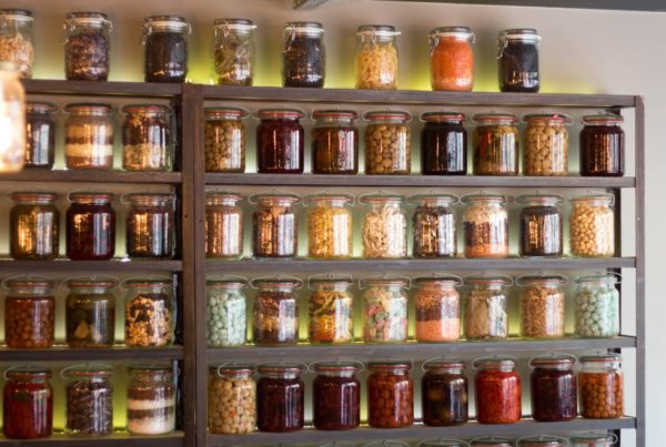 Jars of food