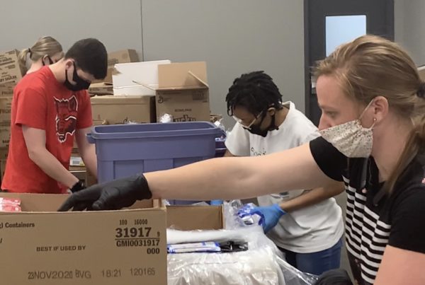 OFS volunteers helping during the pandemic