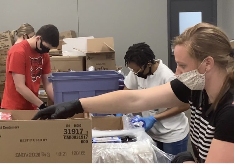 OFS volunteers helping during the pandemic