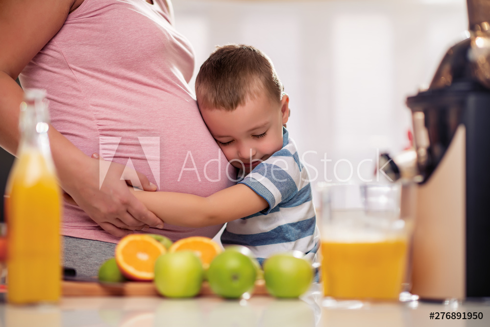 Mother and Son making a meal