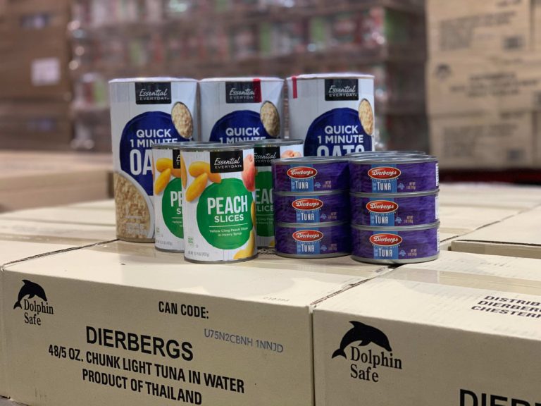 Canned food donation from Dierbergs