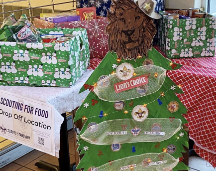 Christmas gifts from boy scouts to OFS