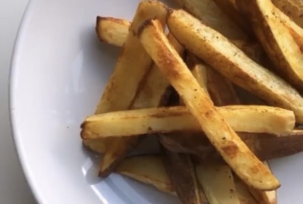 Oven baked fries used for nutrition education