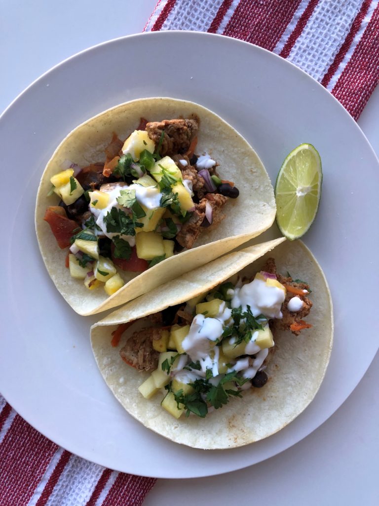 Tacos used for Nutrition education