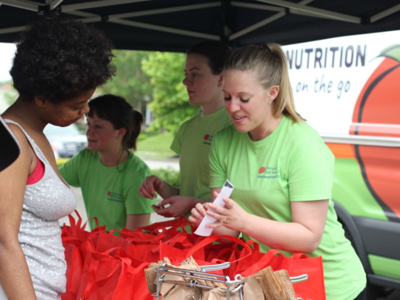 Group of volunteers for an OFS donation event