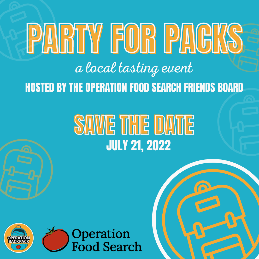 Party for Packs save the date card