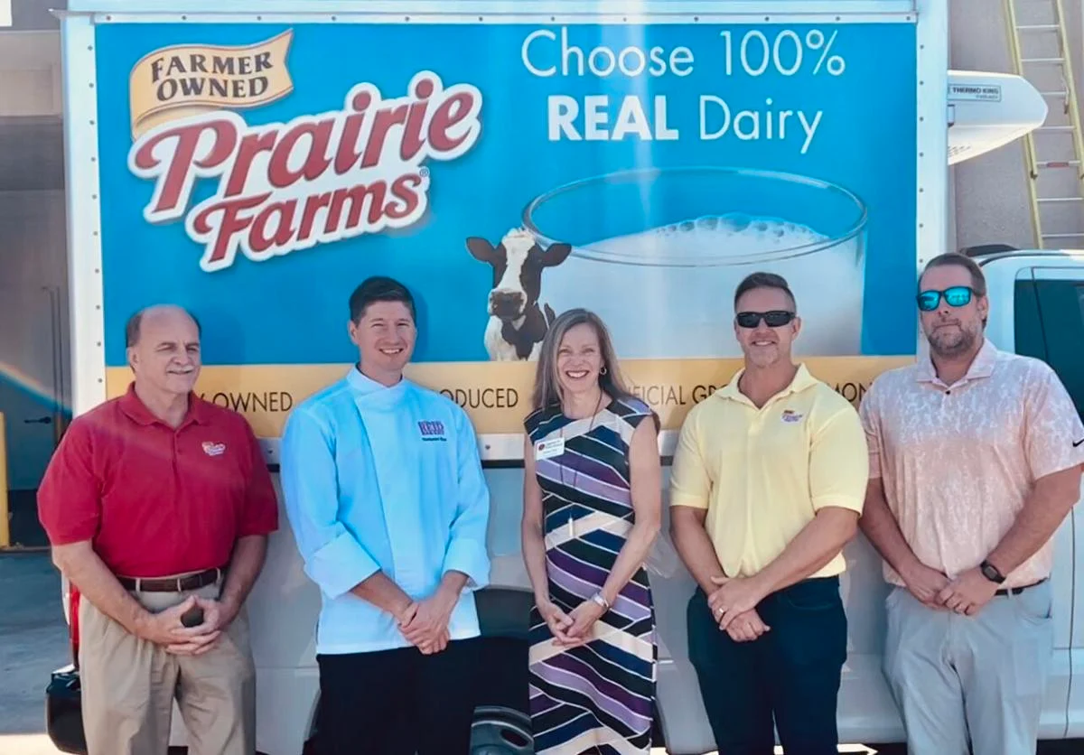 Prairie Farms & Chef Reid Make Donation to OFS