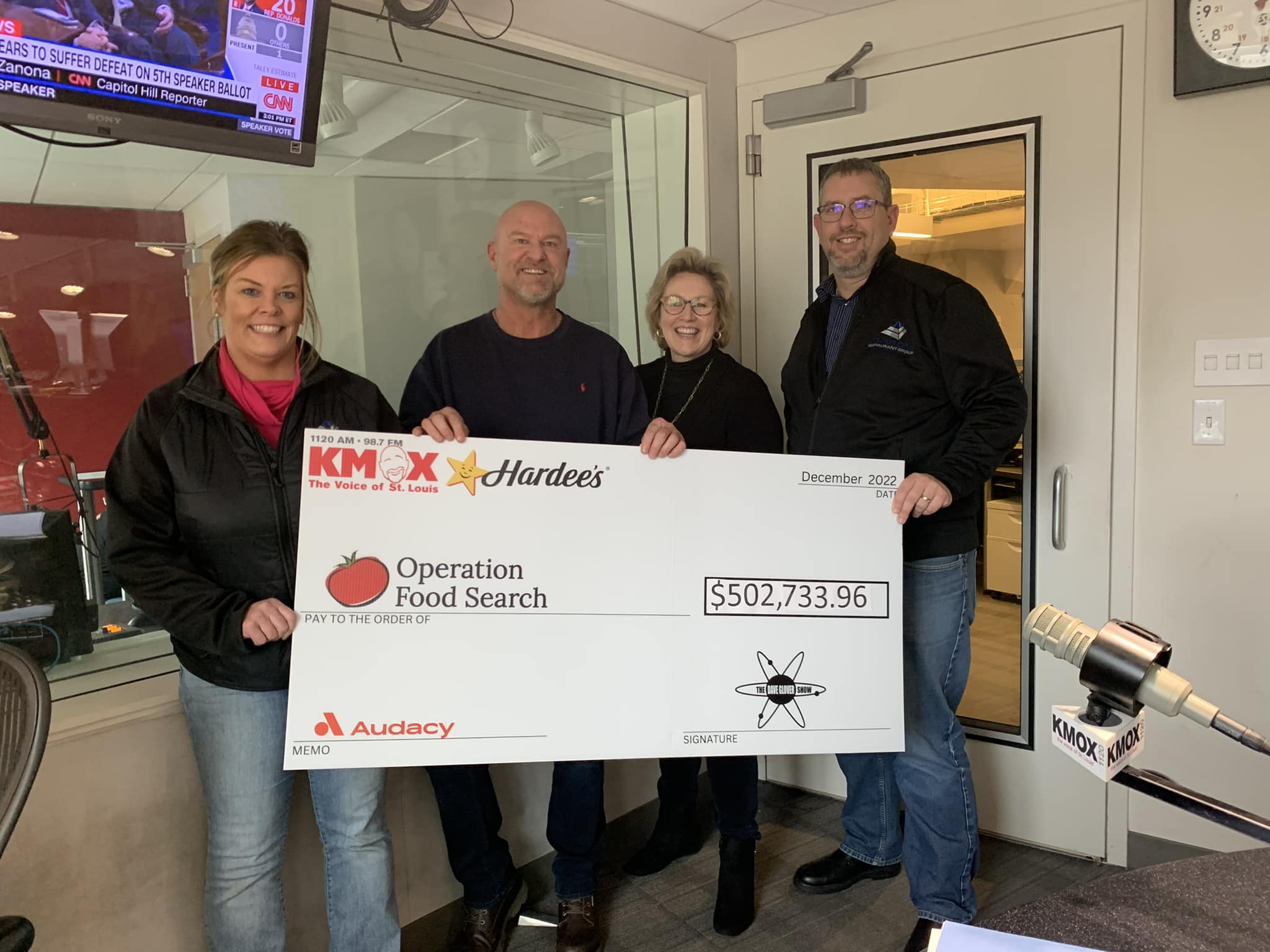 Hardee’s & Dave Glover Show Raise $500K+ for OFS